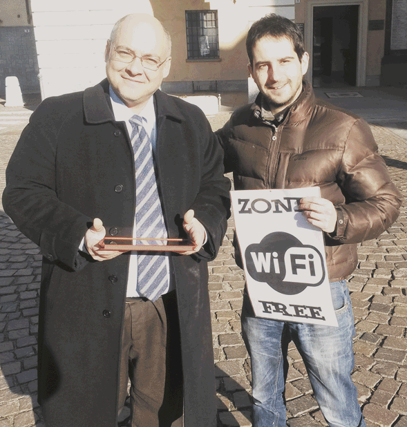 Moretta. Wifi gratuito in piazza