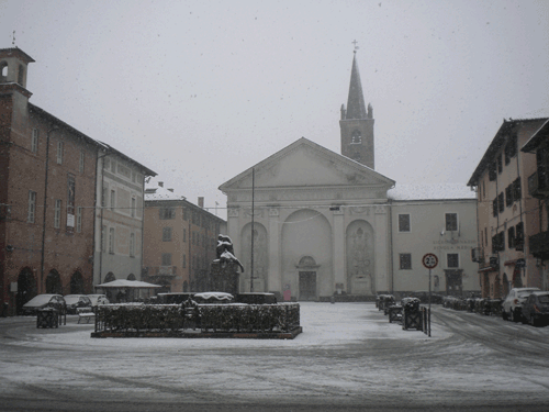 Carmagnola. Ancora neve sulla città