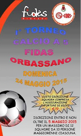 Orbassano. Calcio a 5, ultimi posti per il torneo Fidas