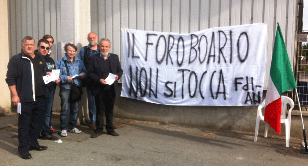 Foro Boario,  Fratelli d’Italia – Alleanza Nazionale contro la Giunta Testa