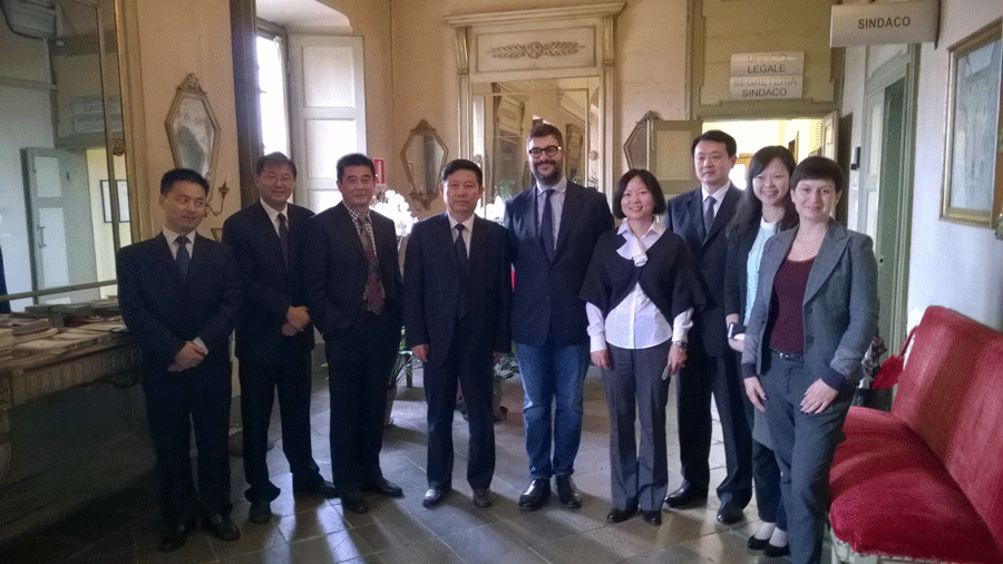 Delegazione cinese in visita a Saluzzo