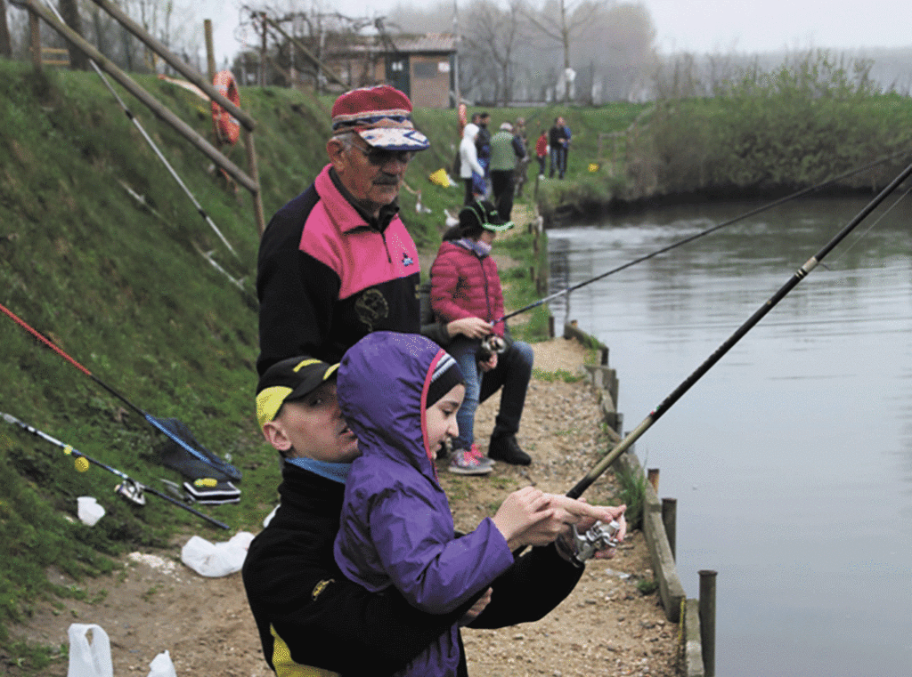 Un giorno di pesca per bambini