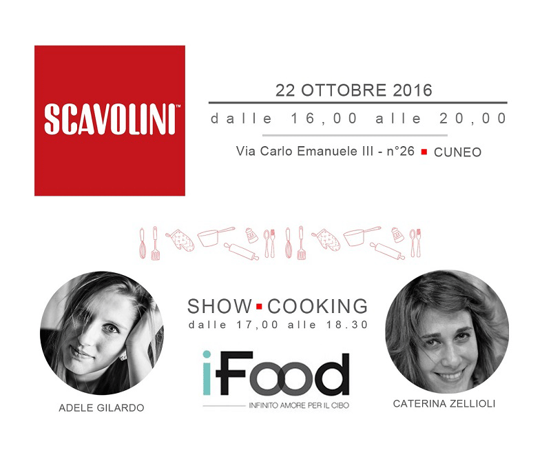 Cuneo, lezioni di cucina con Scavolini e due famose food blogger di iFood