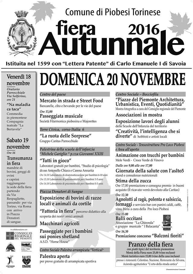 Fiera Autunnale a Piobesi Torinese