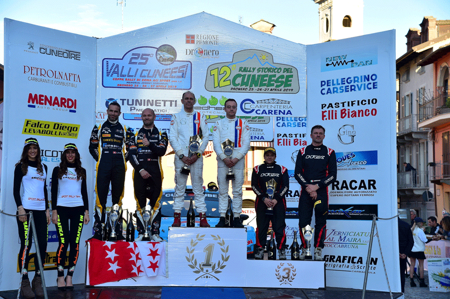 Alessandro Gino e Marco Ravera vincono il 25° Rally Valli Cuneesi