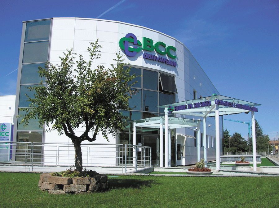 La sede della BCC a Carmagnola