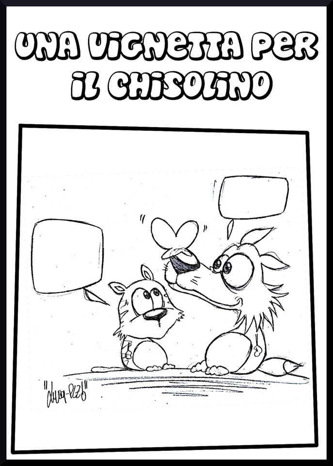 Una vignetta per il Chisolino da colorare