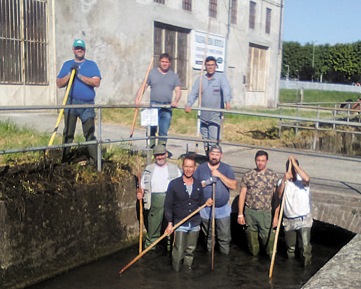 Pancalieri, eseguita manutenzione a canale Angiale e fossi di scolo