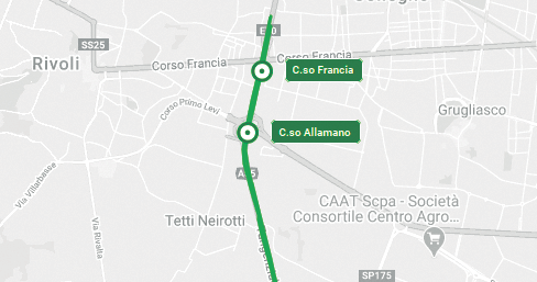 Lavori tangenziale sud di Torino tra corso Allamano e corso Francia