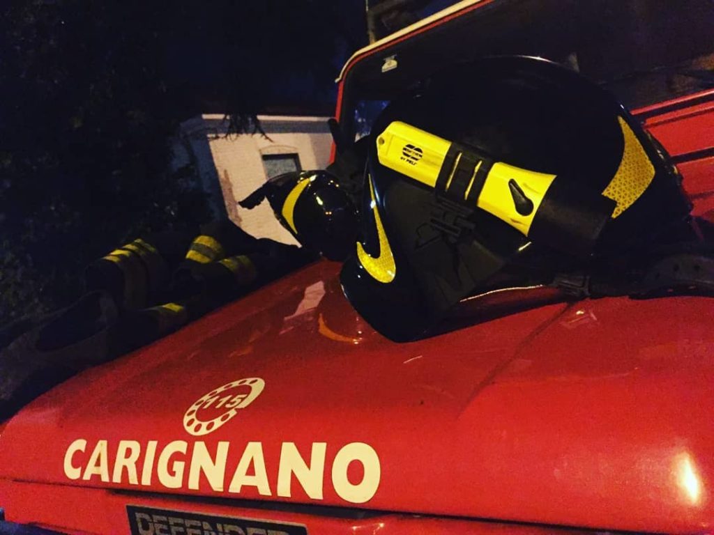 Vigili del fuoco carignano (foto VdF Carignano)