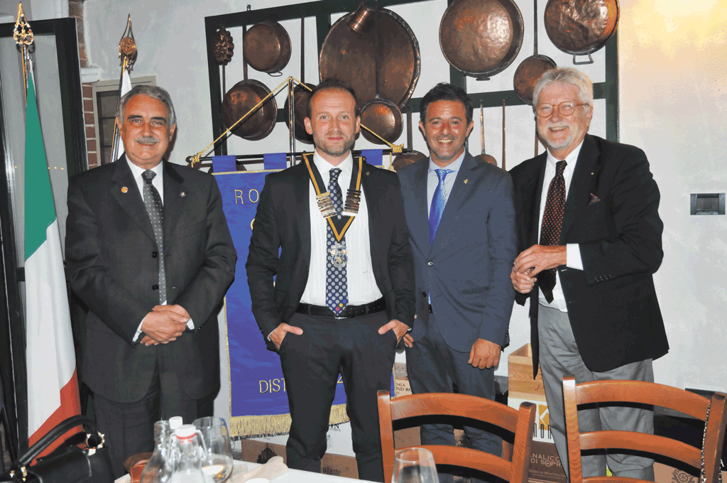 Rotary Club Carignano, Alfonso Pepe subentra a Fabrizio Viscardi