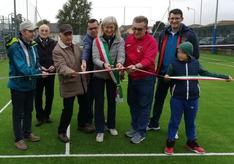 L'inaugurazione del campo da tennis di Salsasio