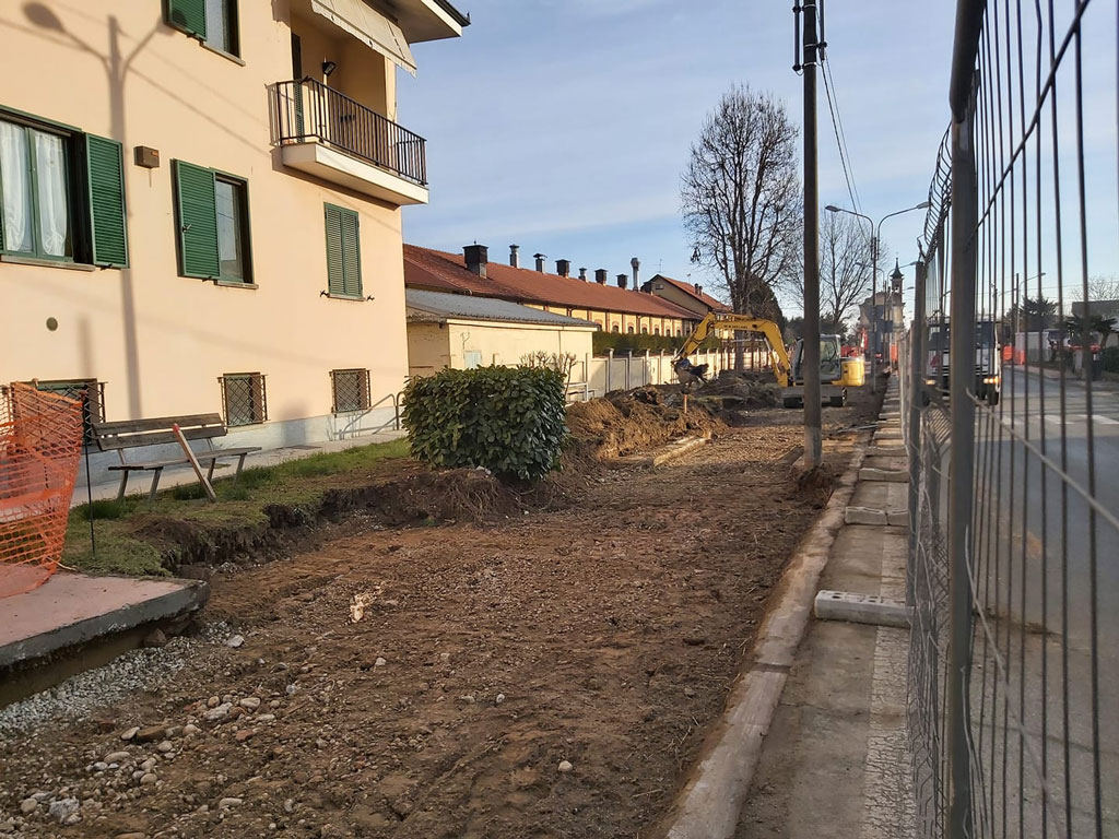 Rifacimento pista ciclopedonale di via Roma a Caramagna Piemonte