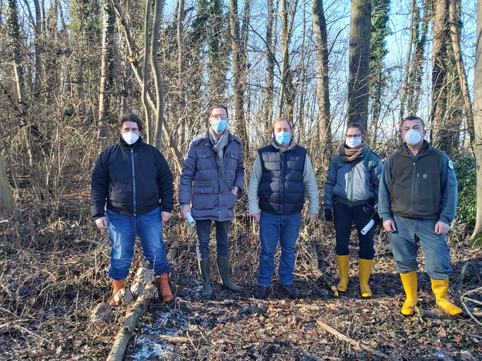 Il presidente del Parco del Monviso al Bosco del Merlino di Caramagna