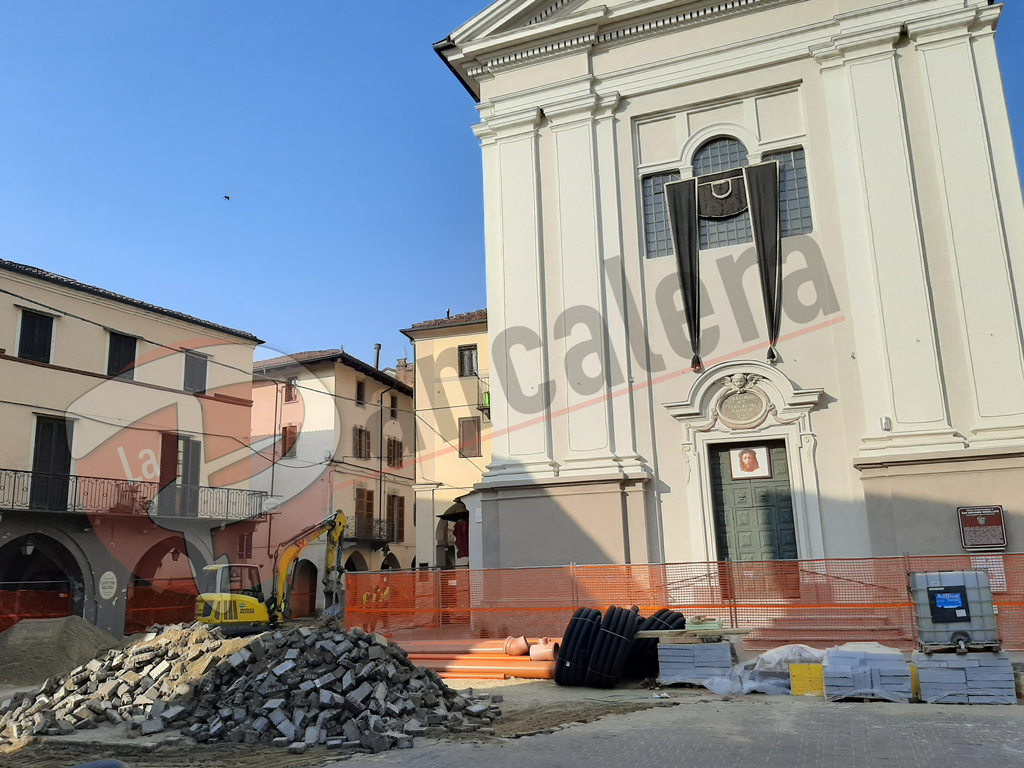 Sono iniziati i lavori di riqualificazione di piazza Garavella a Carmagnola