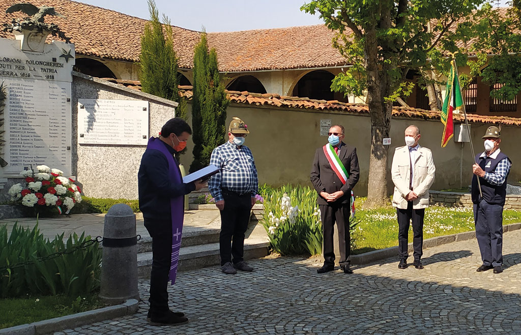 Gli Alpini di Polonghera hanno celebrato il 25 aprile