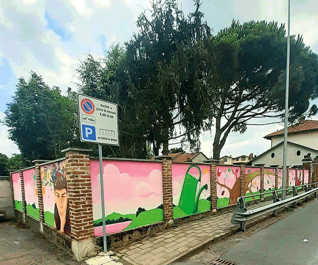 A Piobesi Torinese un murales che racconta il diritto all’istruzione