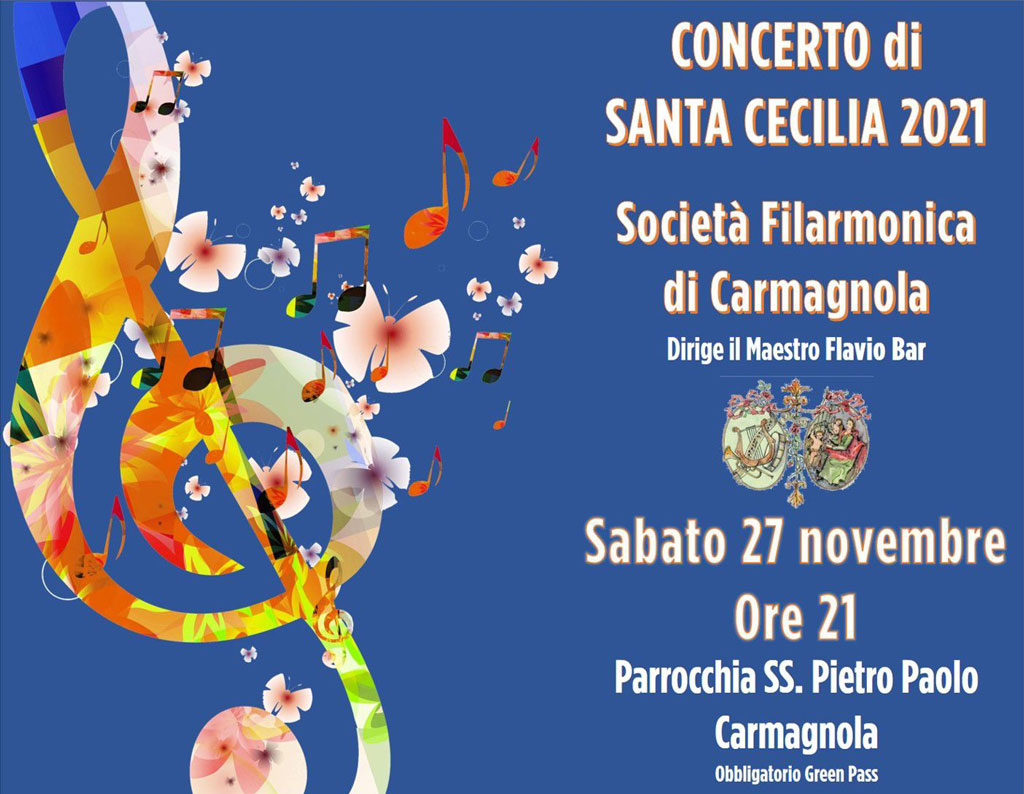 Torna il concerto della banda di Carmagnola per Santa Cecilia