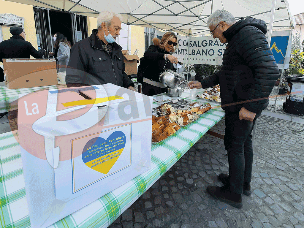 Pancalieri solidale: raccolti 650 euro per la popolazione Ucraina