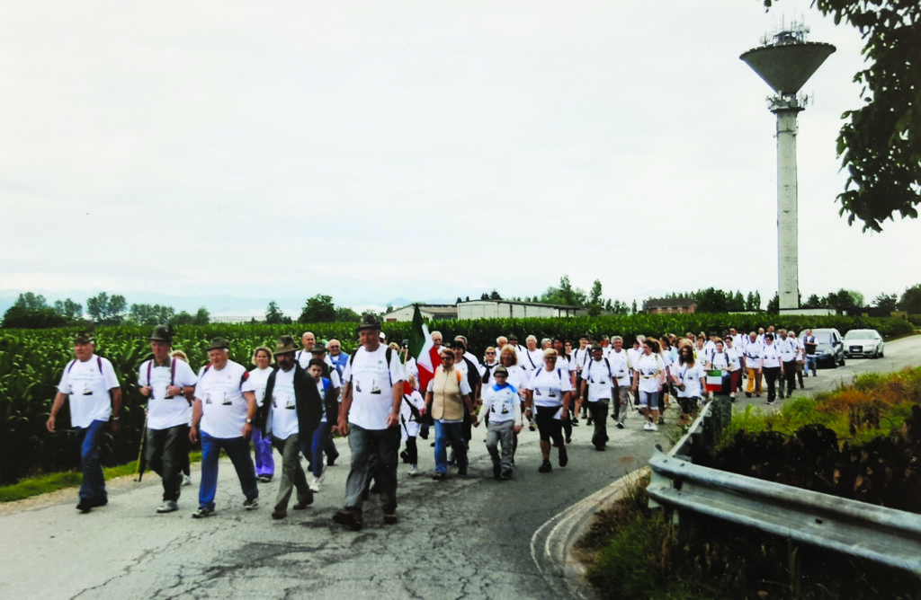camminata gruppo alpini pancalieri la pancalera