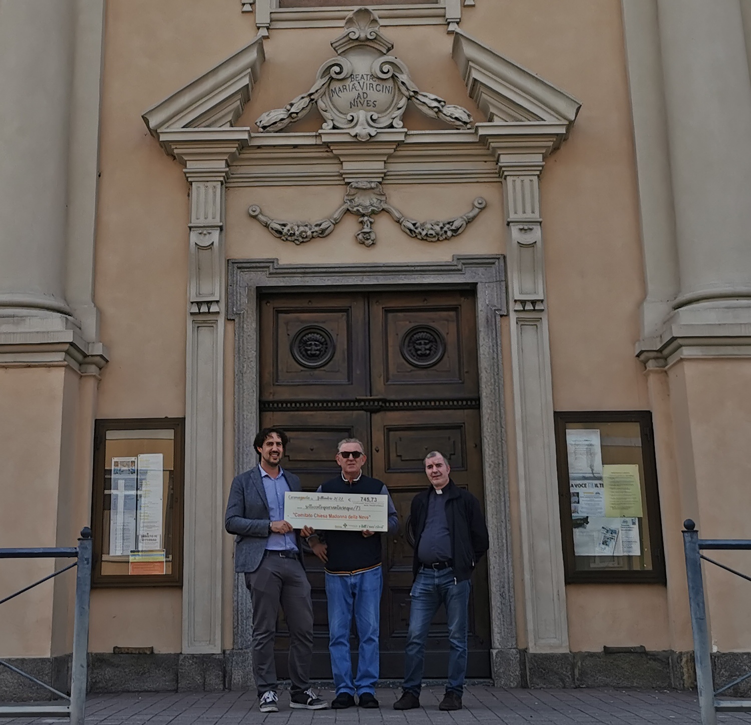 745 euro per la chiesa antica di Salsasio grazie alla farmacia Don Bosco