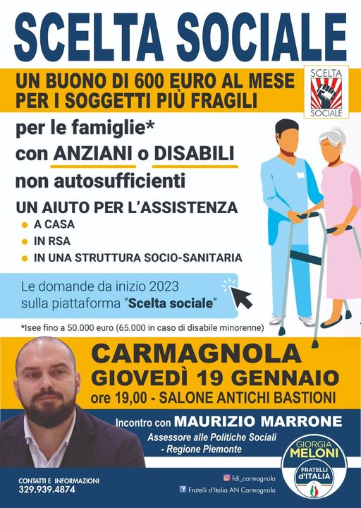 Bonus mensile da 600 euro per famiglie con anziani o disabili