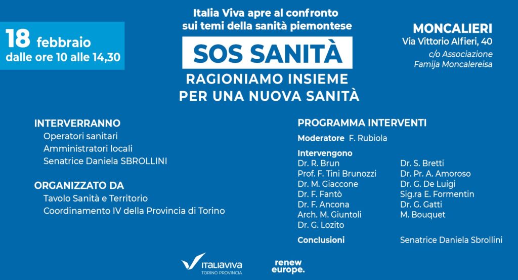 Italia Viva convengo sanità la pancalera