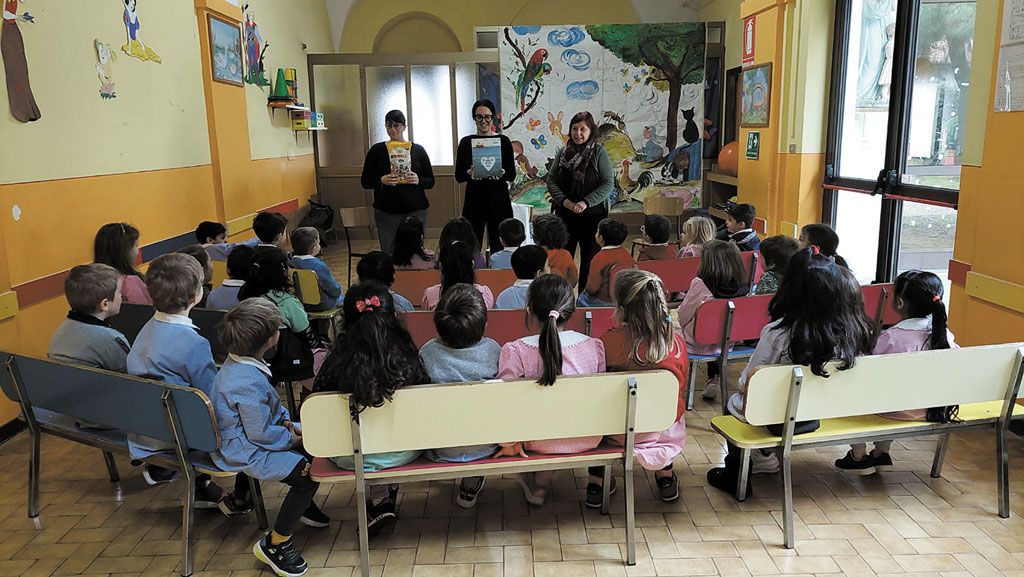 Pancalieri, bambini dell’asilo coinvolti nella lettura