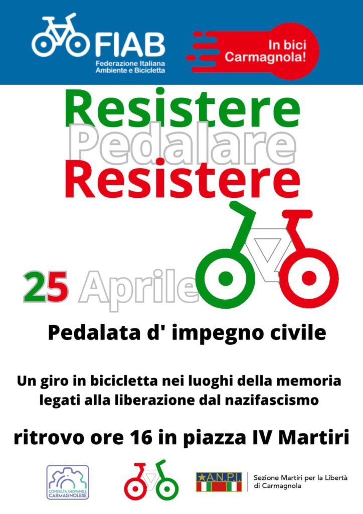 La Consulta Giovanile invita alla Pedalata della Liberazione a Carmagnola