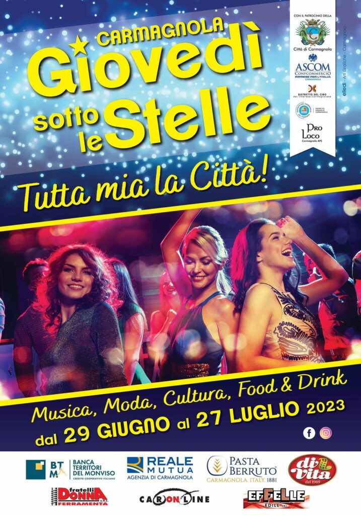 Giovedì sotto le stelle: eventi, intrattenimenti e proposte culinarie