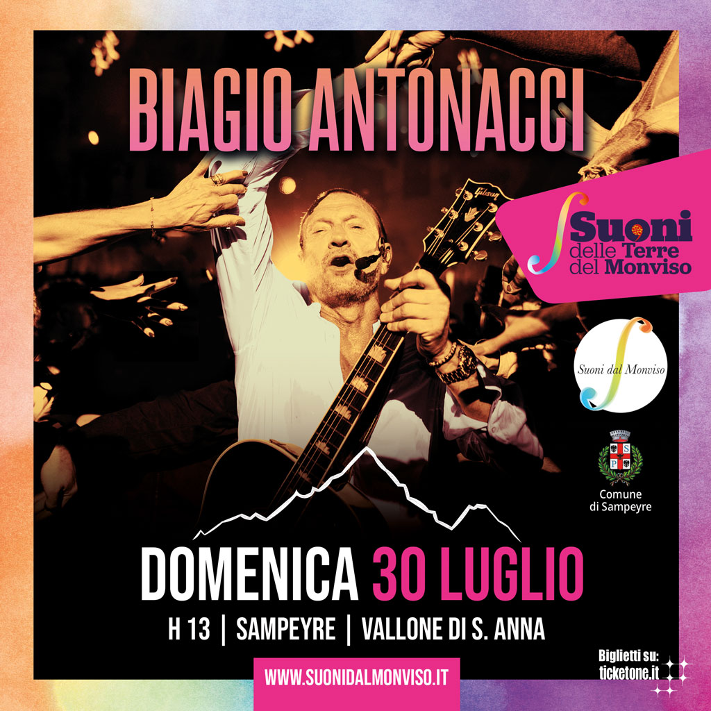 Biagio Antonacci a Sampeyre per il festival Suoni delle Terre del Monviso