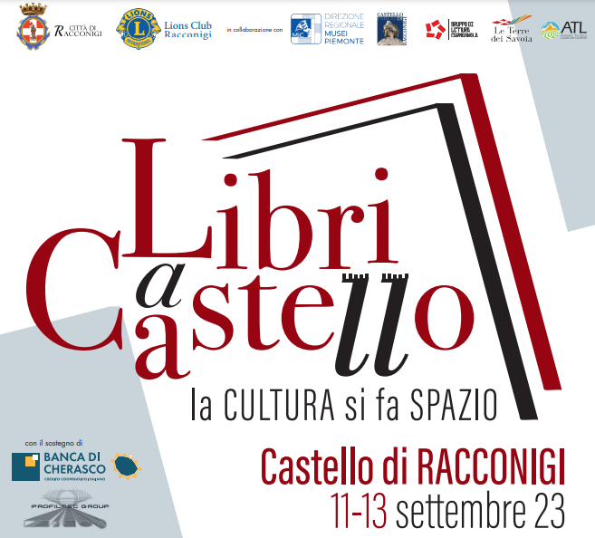 Il Castello di Racconigi ospita la prima edizione di “Libri a Castello”