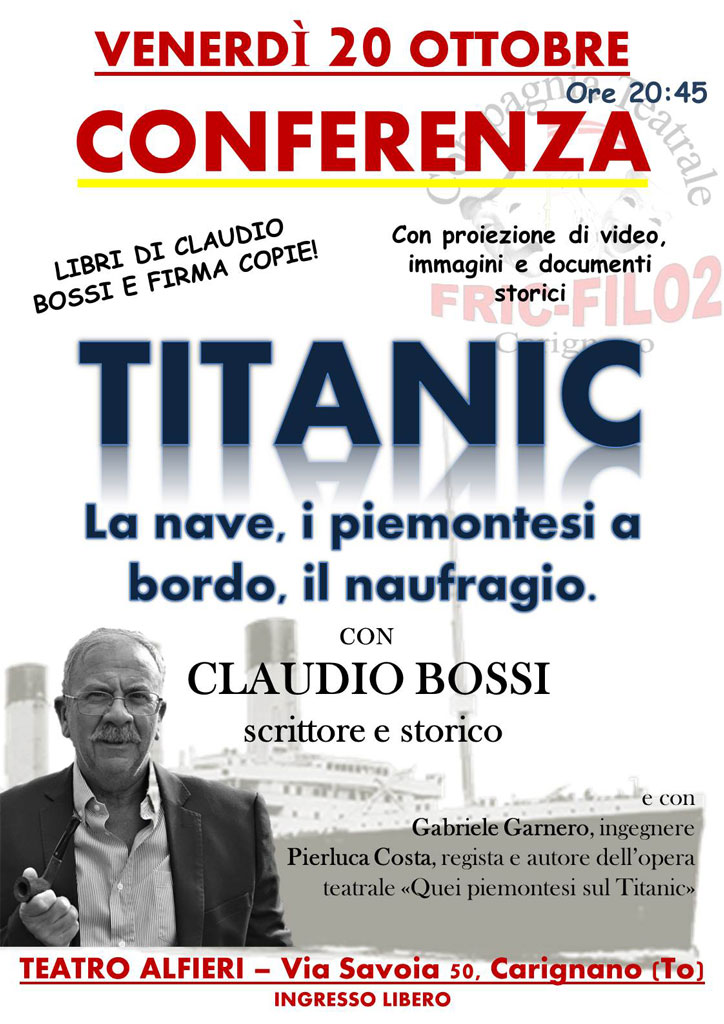 La storia del Titanic e del suo naufragio al teatro Alfieri di Carignano