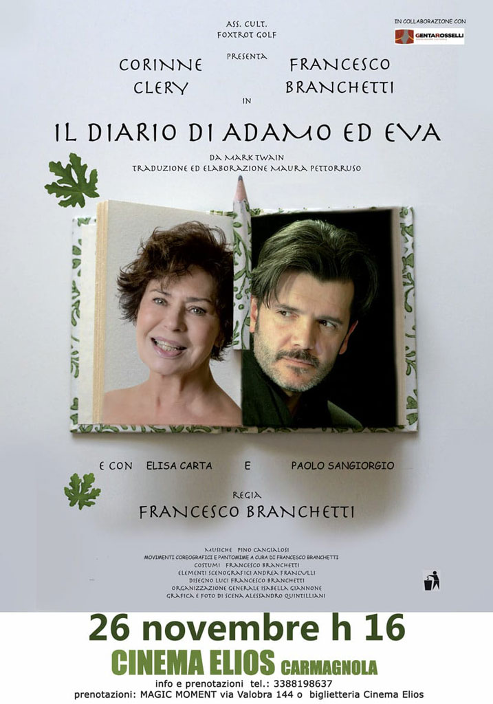 Teatro all’Elios di Carmagnola con Corinne Clery e Francesco Branchetti