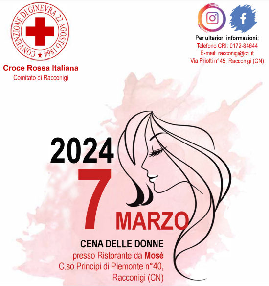La Croce Rossa di Racconigi ripropone la “Cena delle Donne”