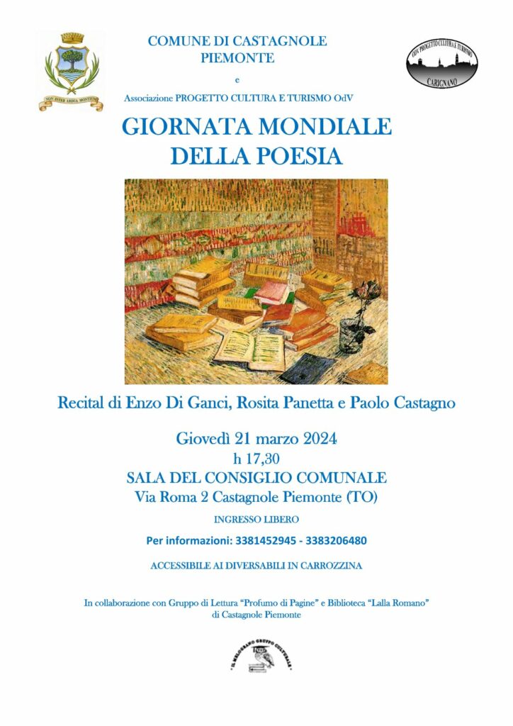 Due eventi per la giornata mondiale della poesia