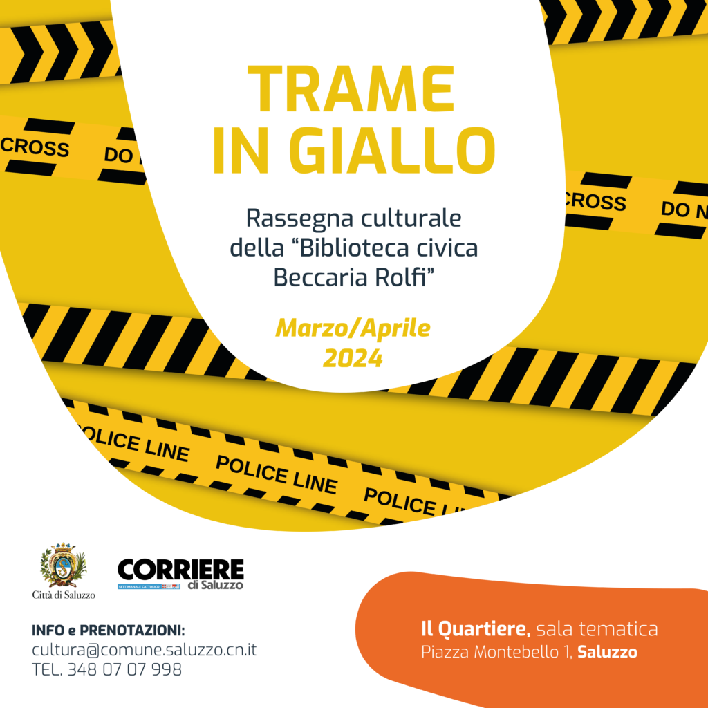 Saluzzo, “Trame in giallo” torna con gli appuntamenti dedicati al poliziesco