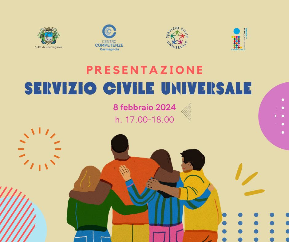 Presentazione bando Servizio Civile Universale a Carmagnola