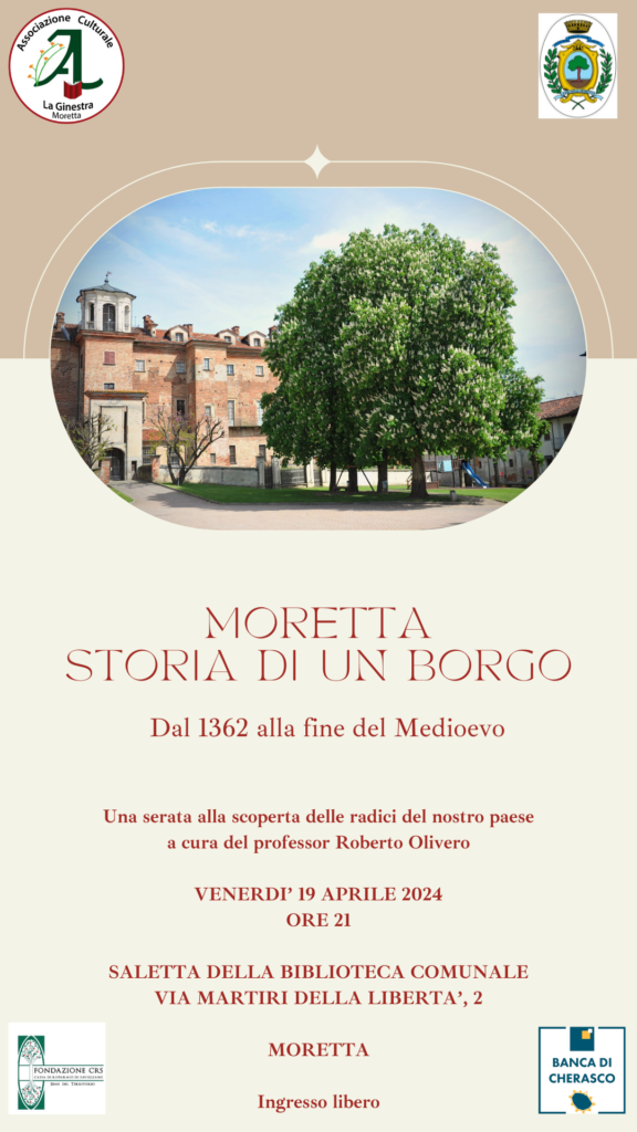 La Ginestra organizza “Moretta storia di un borgo”