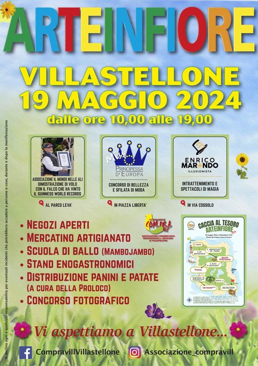 Arteinfiore a Villastellone domenica 19 maggio