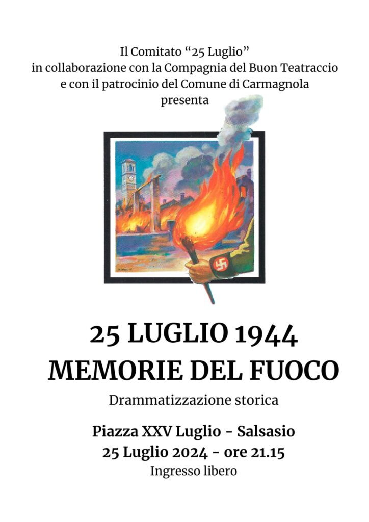 Ottantesimo anniversario dell’incendio di Salsasio del 1944