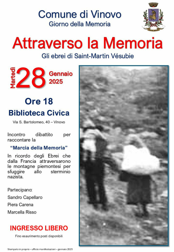 Vinovo, in biblioteca l’incontro “Attraverso la memoria”